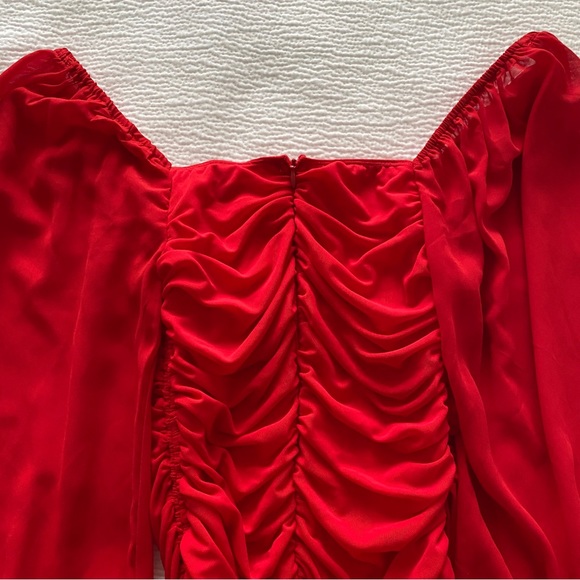 ThatsSoFetch Lorde Midi Dress Red Size US 6 / AUS 10 - Picture 5 of 7